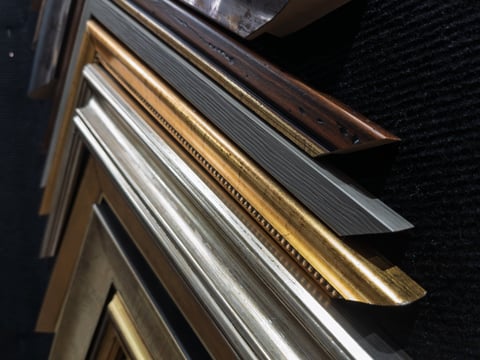 Large selection of custom picture frames in various styles and finishes at Kent Studios Woodlyn PA
