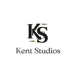 Kent Studios logo featuring stylized KS monogram with decorative elements and company name below